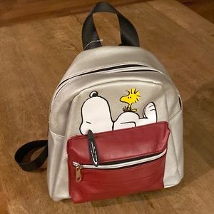 NWT Bioworld Peanuts Snoopy and Woodstock Mini Backpack